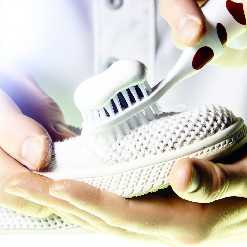 Déjaunir les baskets blanches